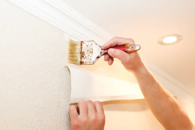 Pose de papier peint à Gémigny — revêtements muraux et toiles de verre